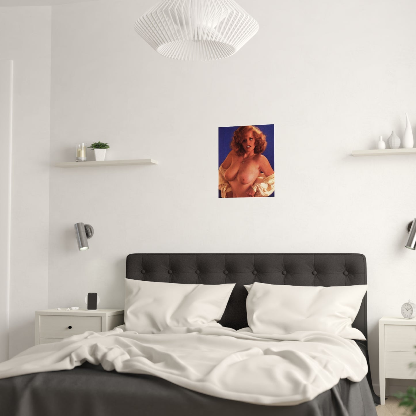 Satin Posters (210gsm) Retro Pornstar Lisa De Leeuw Nude