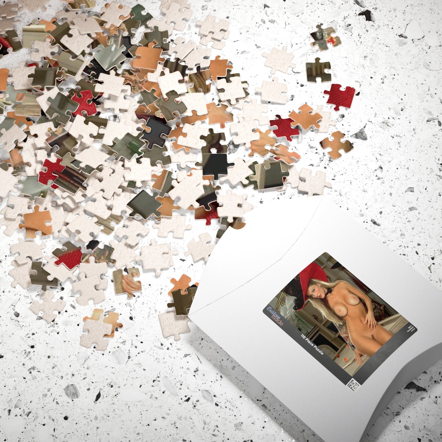 Puzzle (110, 252, 520, 1014-piece) Retro Adult Star Janine Lindenmulder Nude