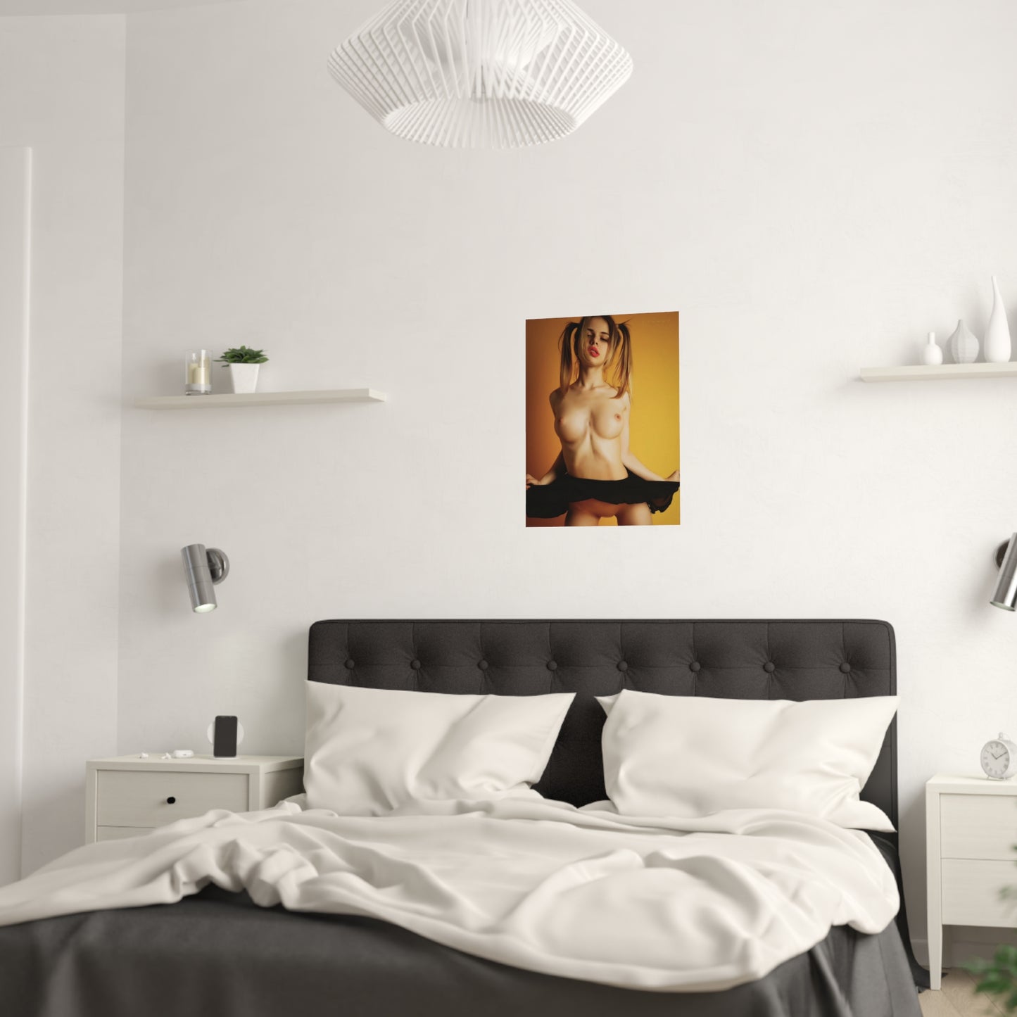 Satin Posters (210gsm) Sexy Pigtails Nude