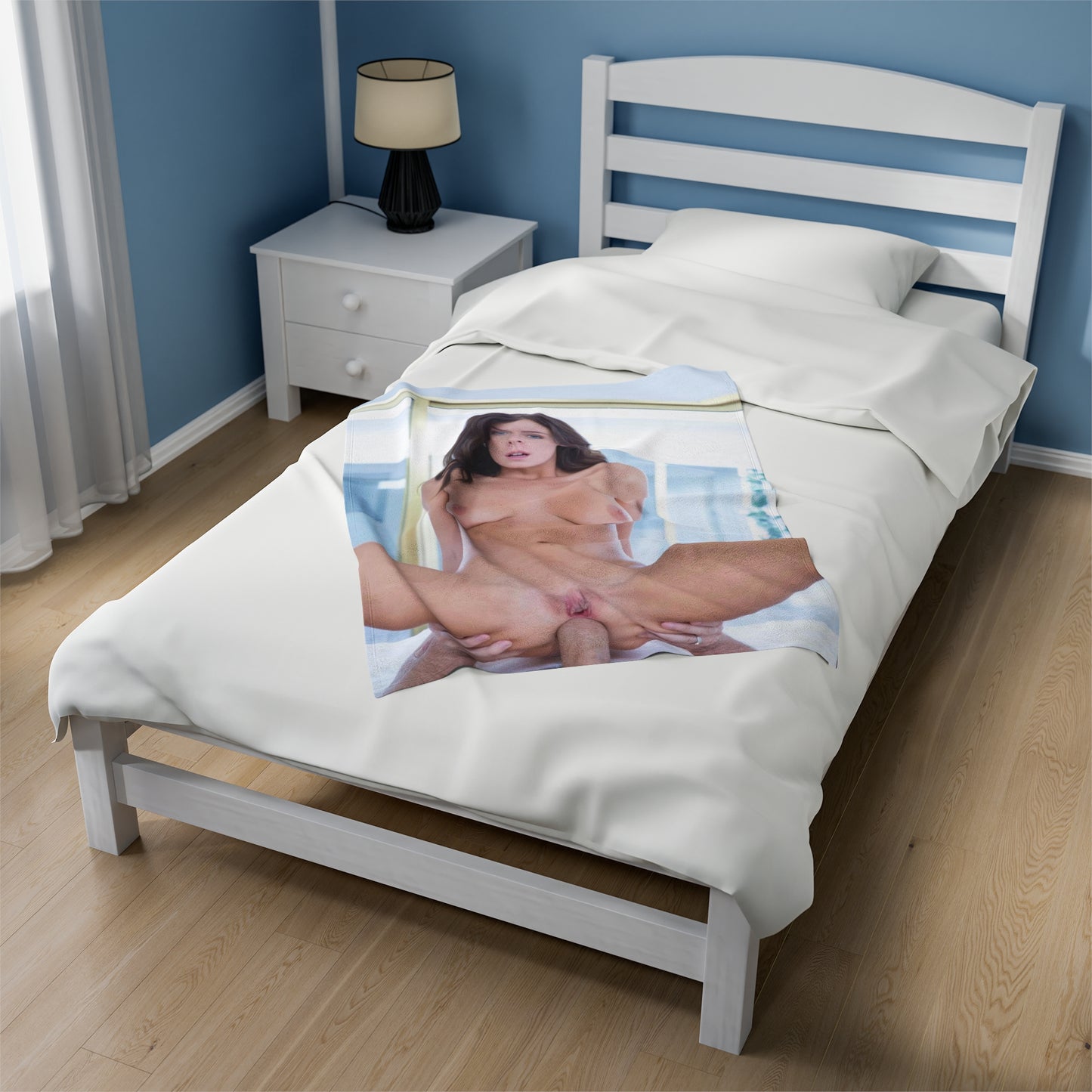 Velveteen Plush Blanket Whitney Westgate Nude