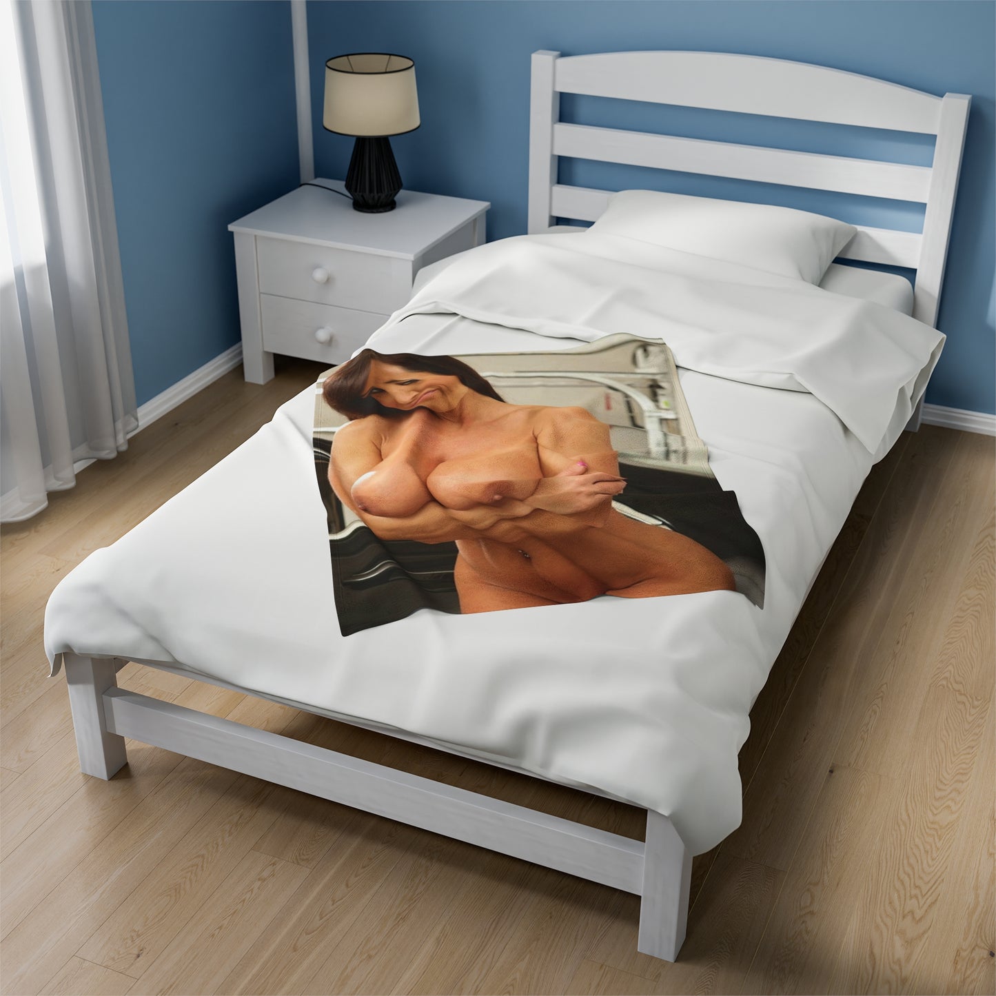 Velveteen Plush Blanket Lisa Ann Nude