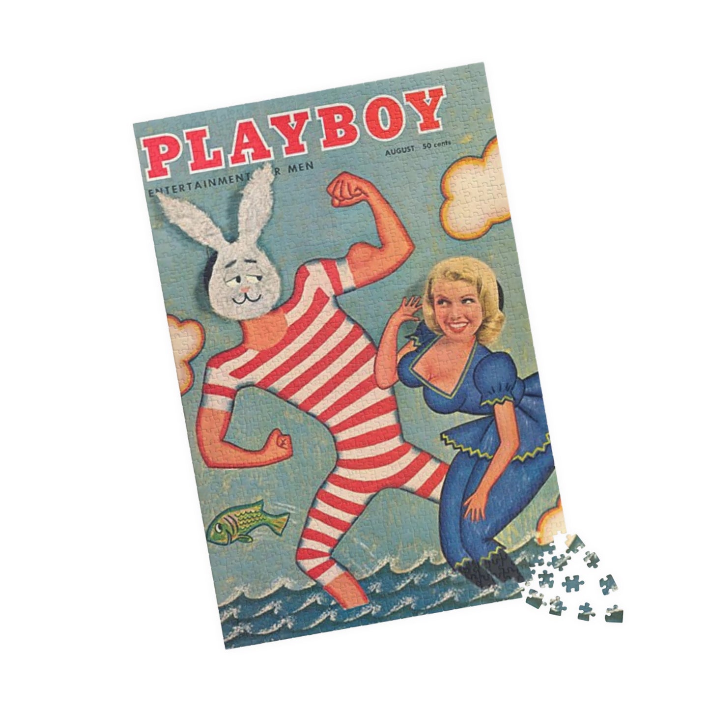 Puzzle (110, 252, 500, 1014-piece) Playboy Cover August 1957