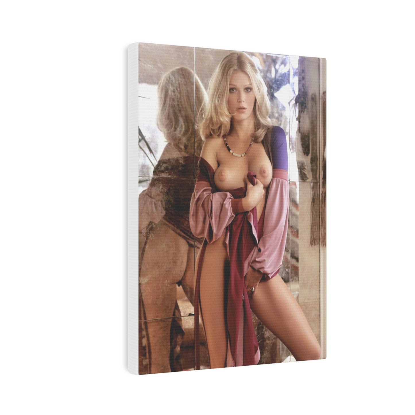 Canvas Photo Tile Playboy Playmate August 1974 Jean Manson