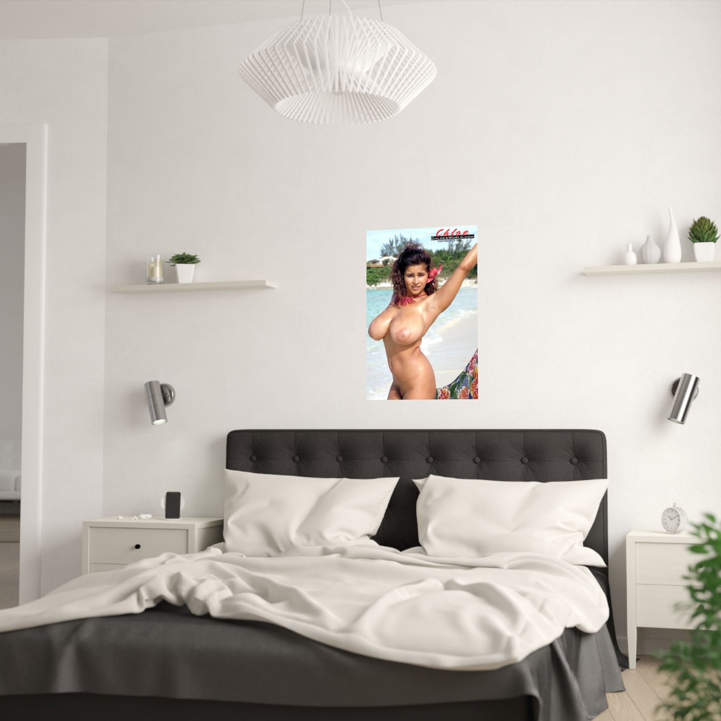 Satin Posters (210gsm) Adult Star Chloe Nude