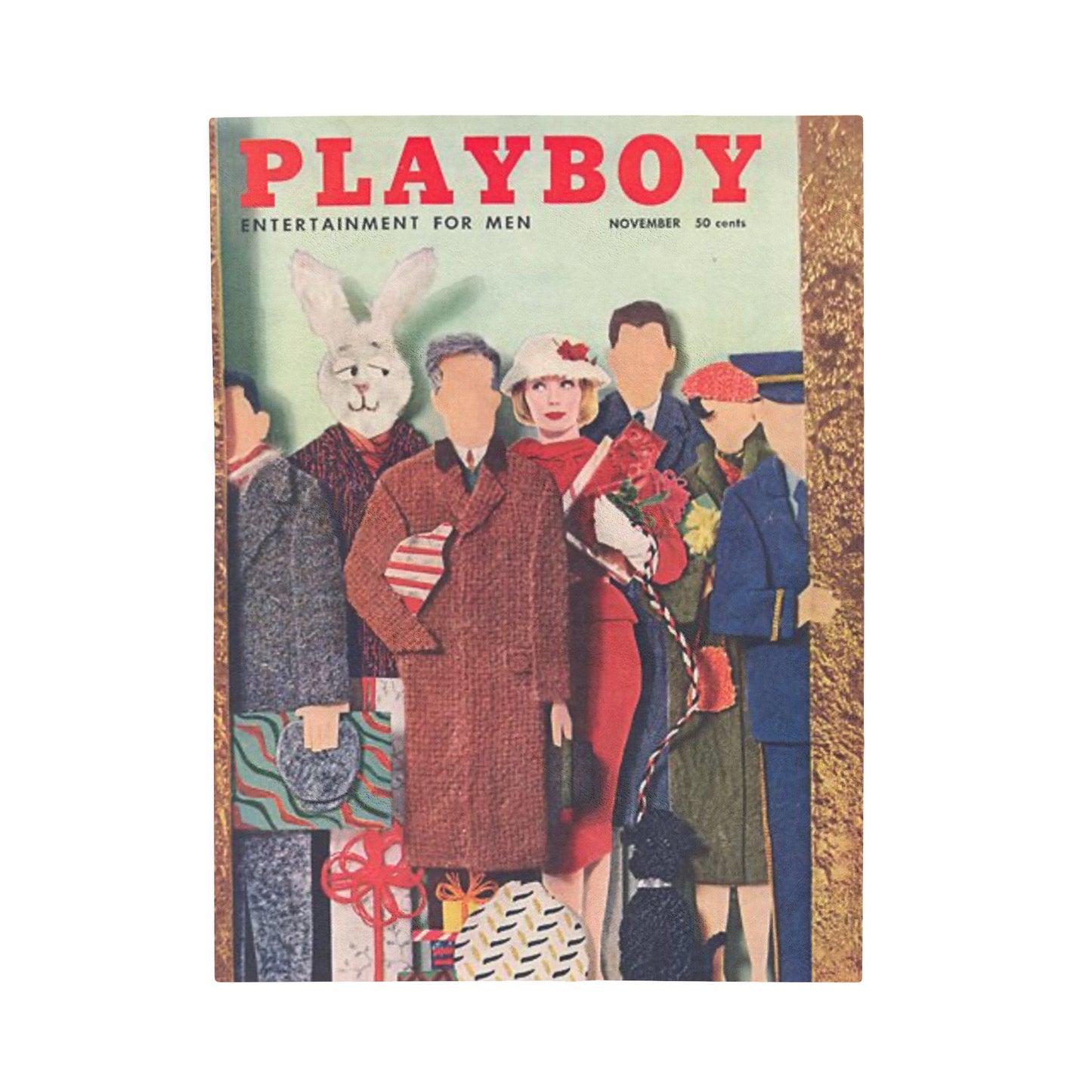 Velveteen Plush Blanket Play Boy Cover Novemeber 1956