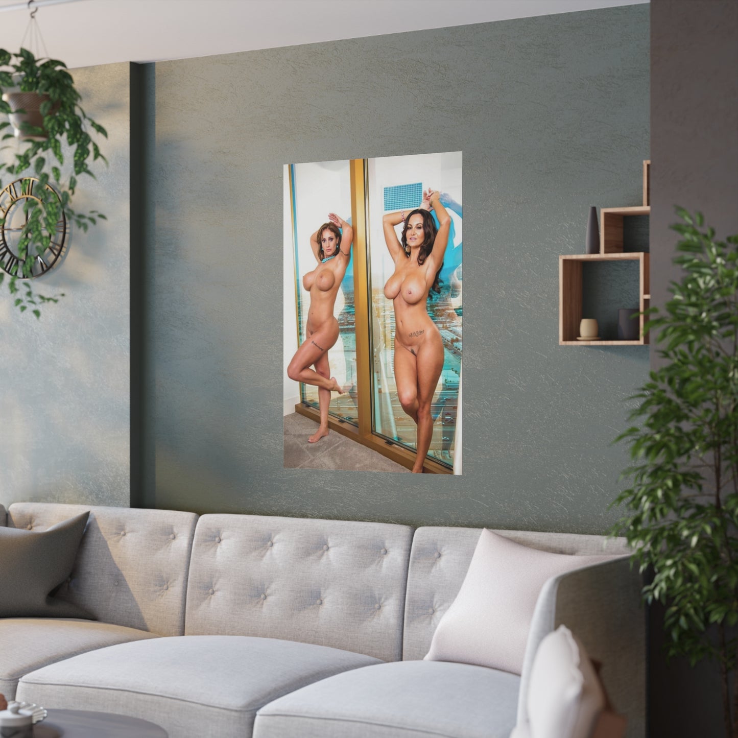 Satin Posters (210gsm) Eva Notty and Ava Addams Nude