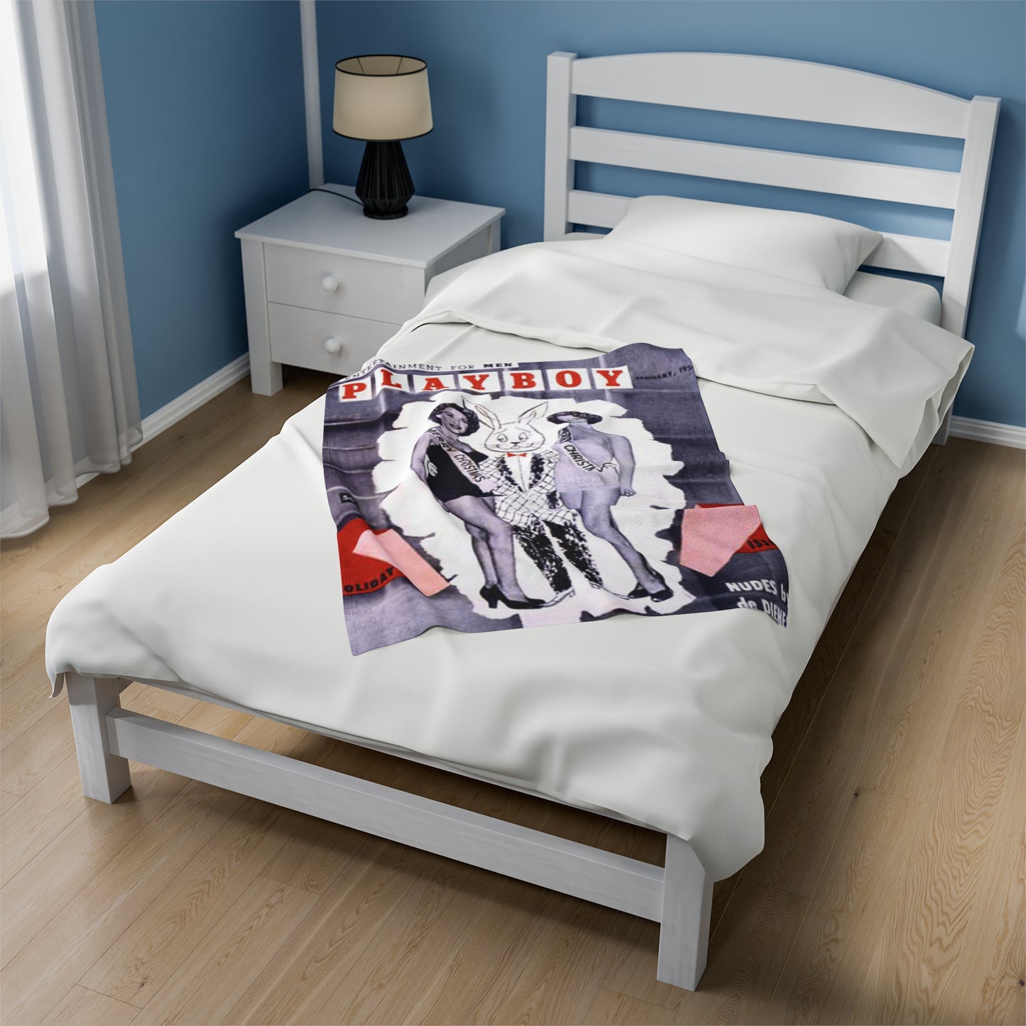 Velveteen Plush Blanket Magazine Cover January 1954