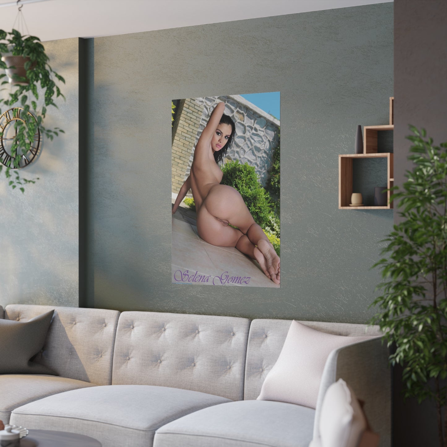 Satin Posters (210gsm) Sexy Naked Nude Selena Gomez