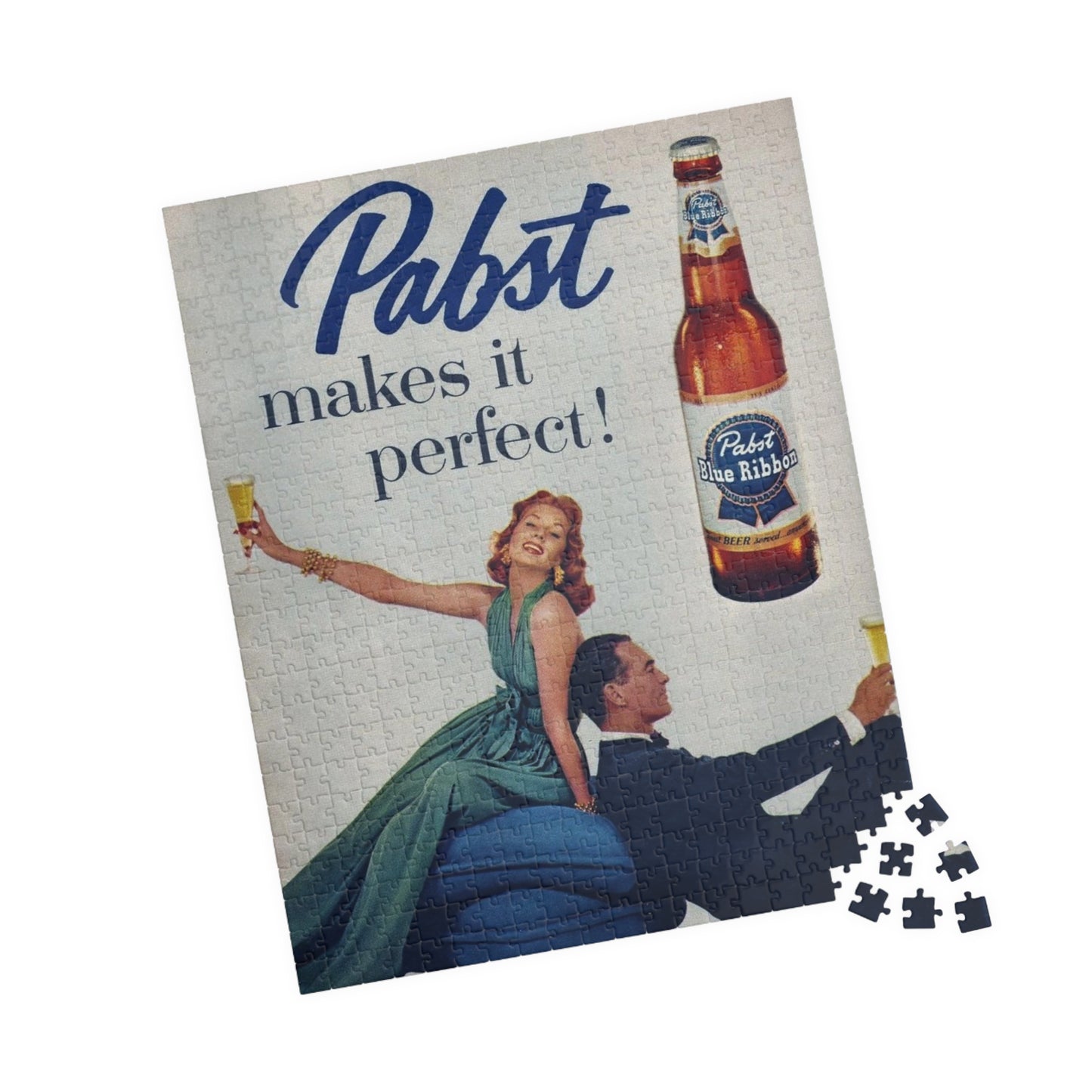 Puzzle (110, 252, 520, 1014-piece) Retro Beer Advertisement Pabst