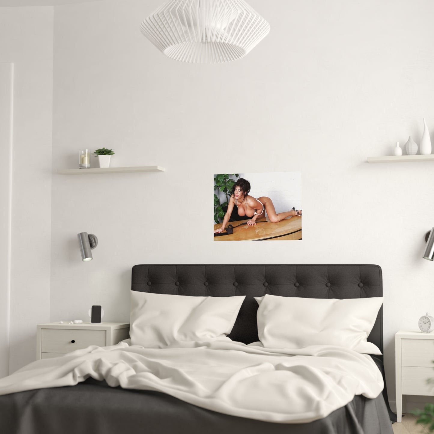 Satin Posters (210gsm) Retro Pornstar Holly Body Nude