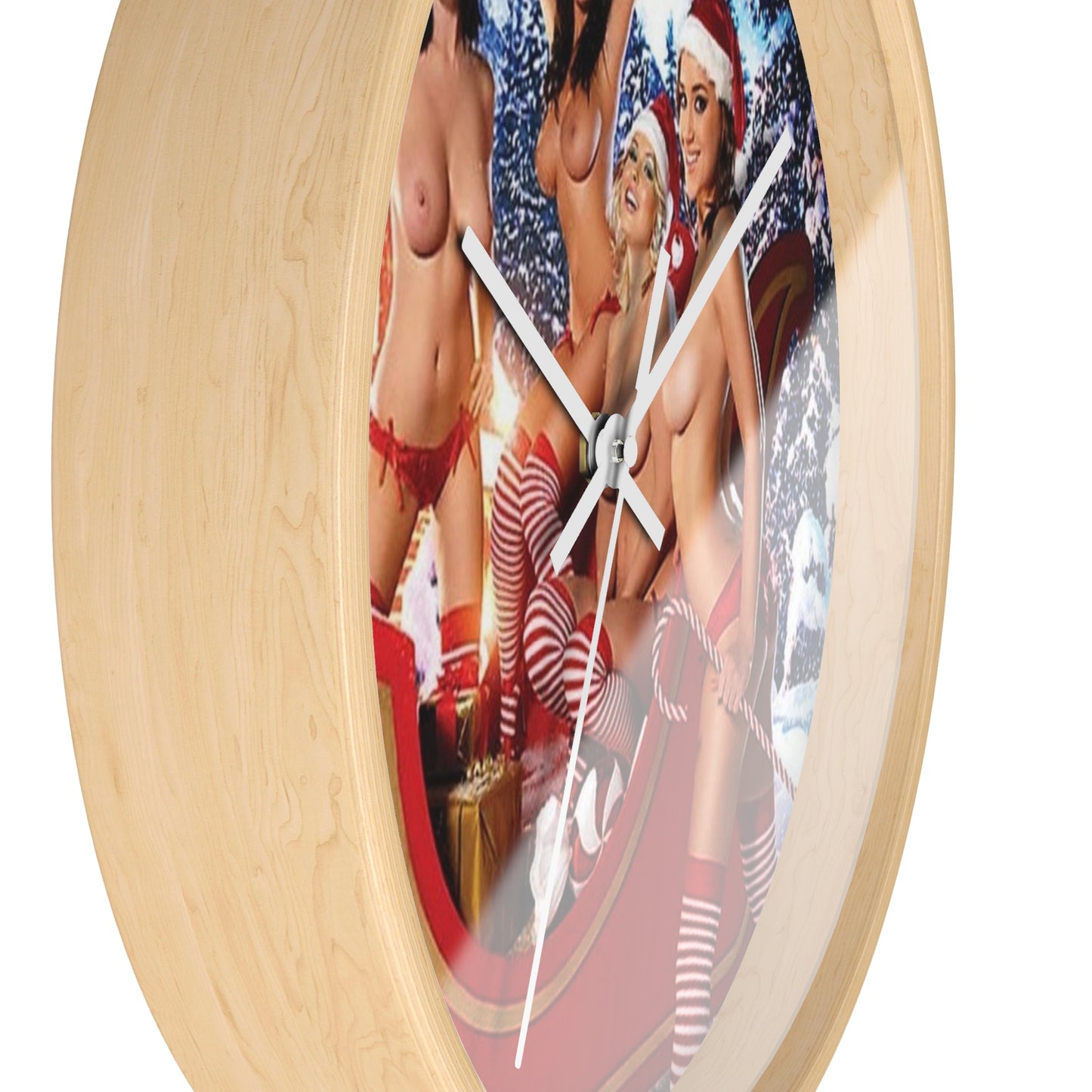 Wall Clock Pornstars Nude Christmas