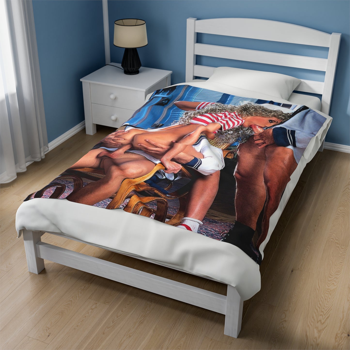 Velveteen Plush Blanket Classic Retro Porn Scene Porn Star Nude Naked