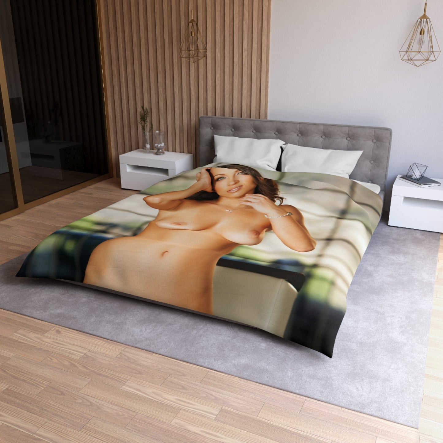 Microfiber Duvet Cover Penthouse Pet December 2012 Lily Love