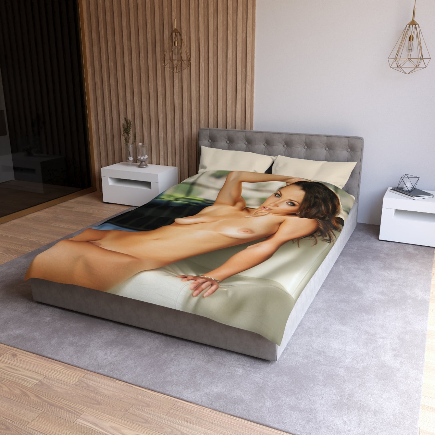 Microfiber Duvet Cover Penthouse Pet December 2012 Lily Love
