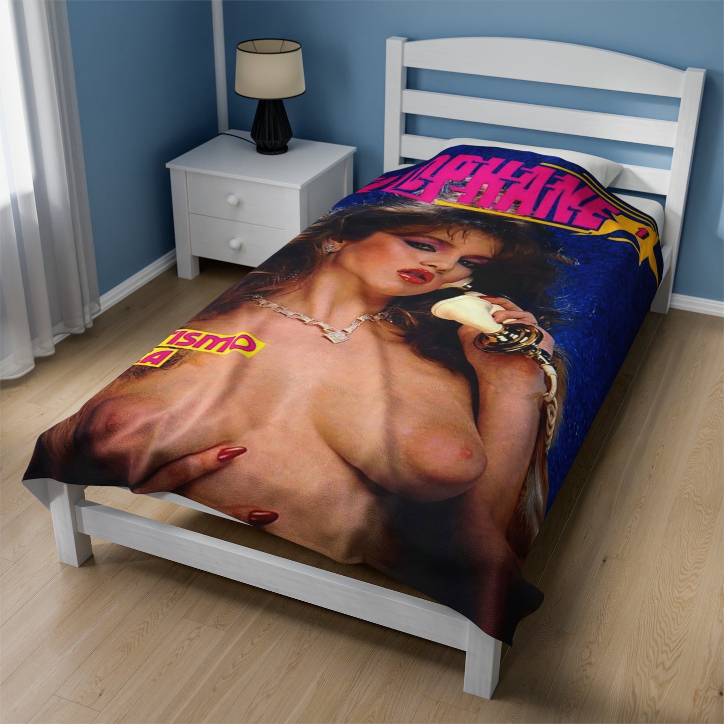 Velveteen Plush Blanket Traci Lords Magazine Cover