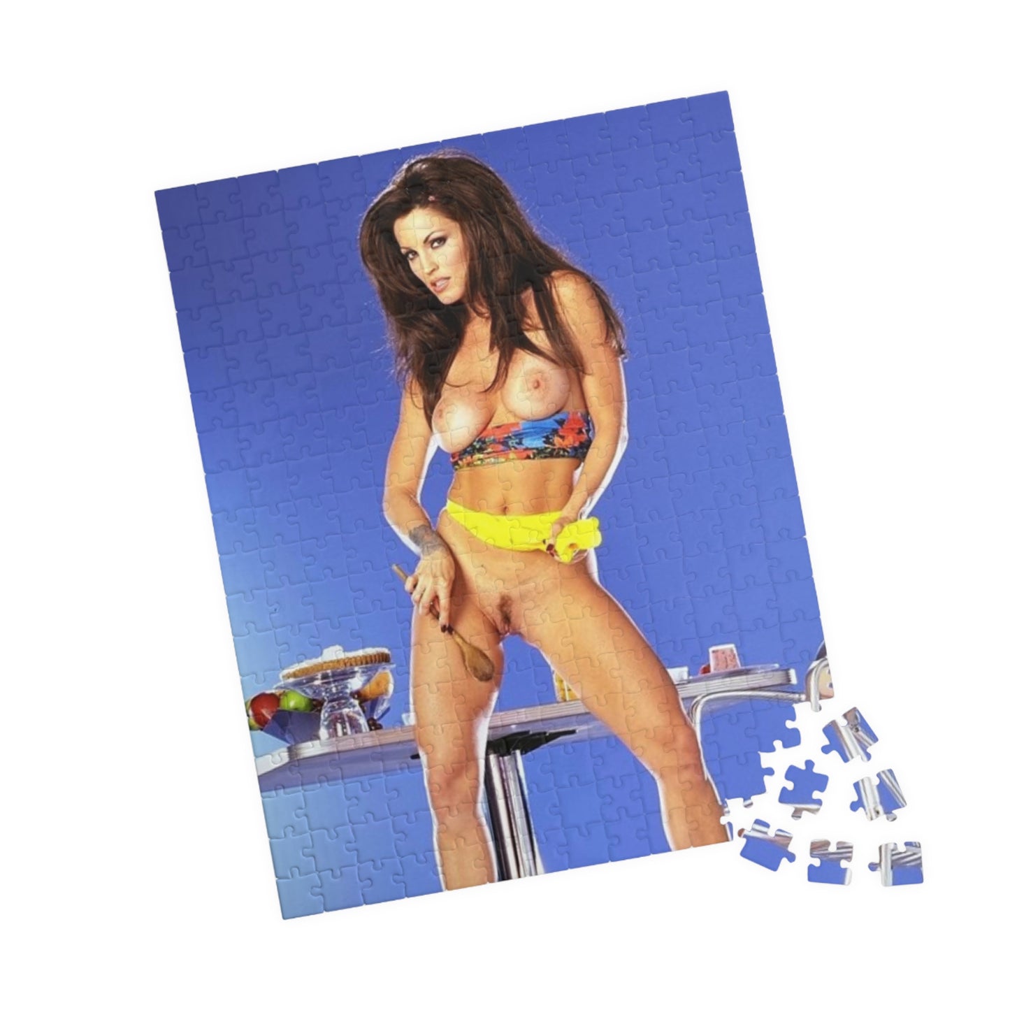 Puzzle (110, 252, 520, 1014-piece) Retro Adult Star Janine Lindenmulder Nude