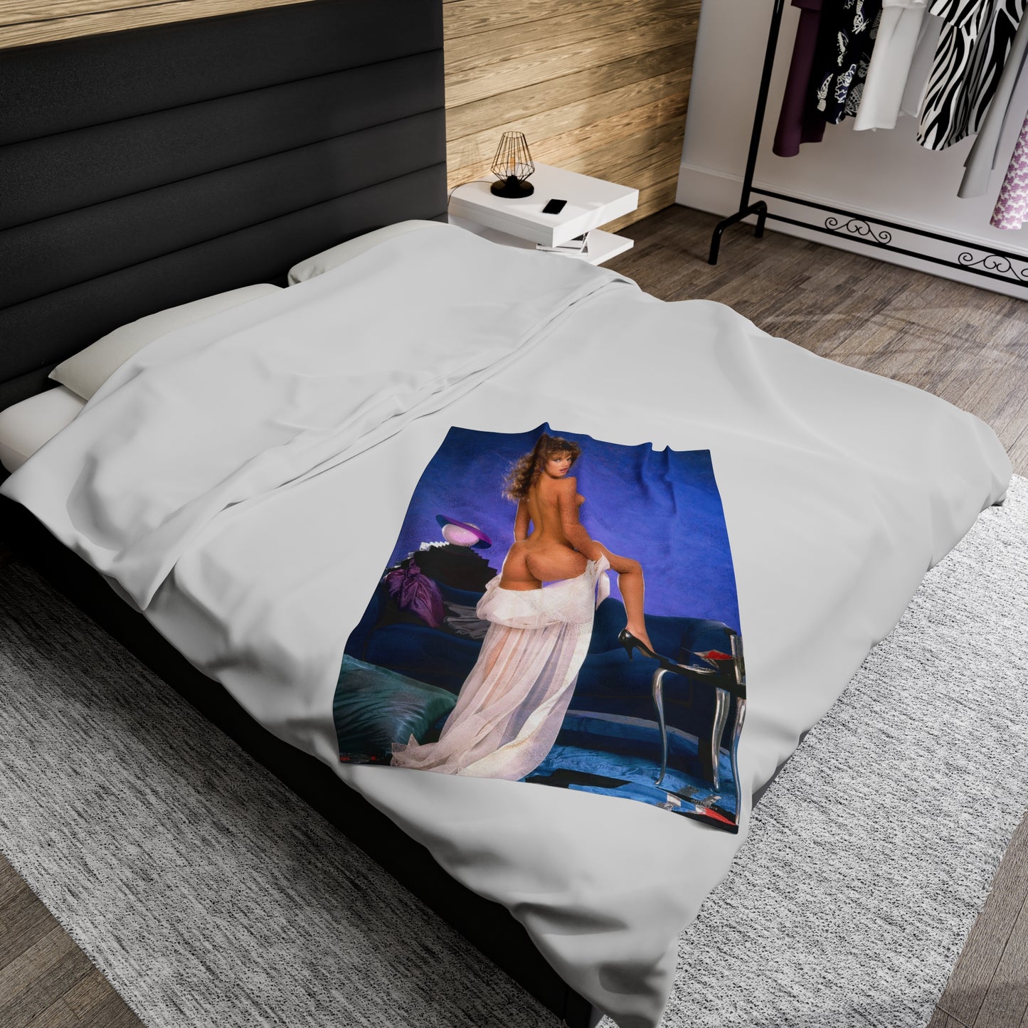 Velveteen Plush Blanket Pornstar Racquel Darrian Nude
