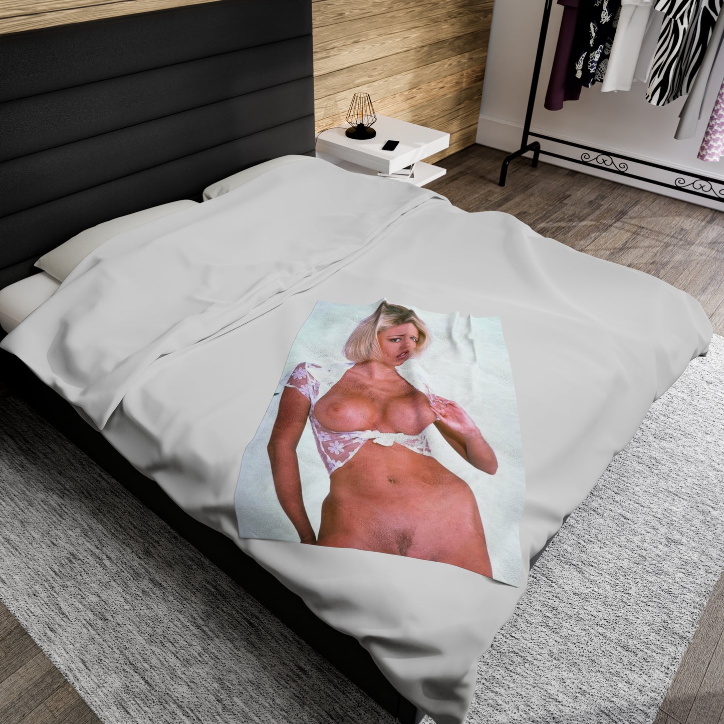 Velveteen Plush Blanket Pornstar Jenna Jameson Nude