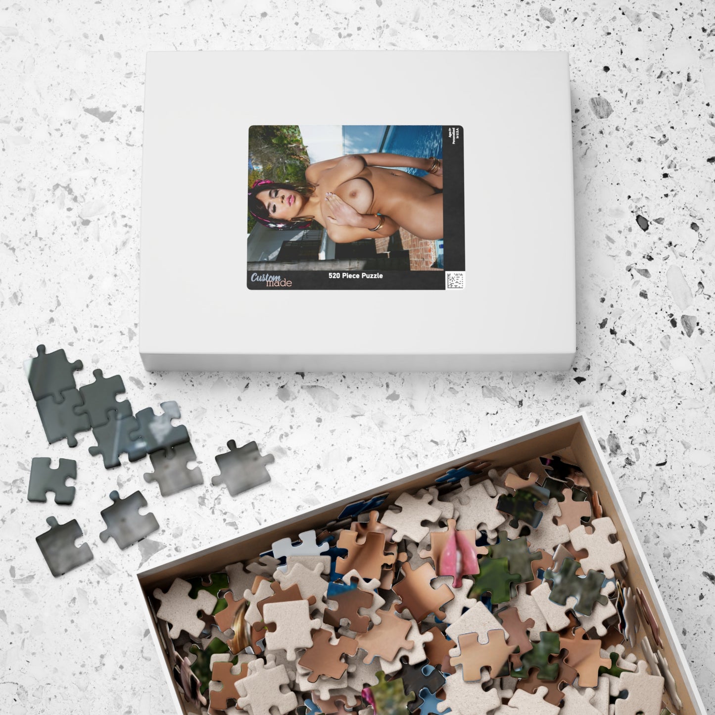 Puzzle (110, 252, 500, 1014-piece) Pet Autumn Falls Nude
