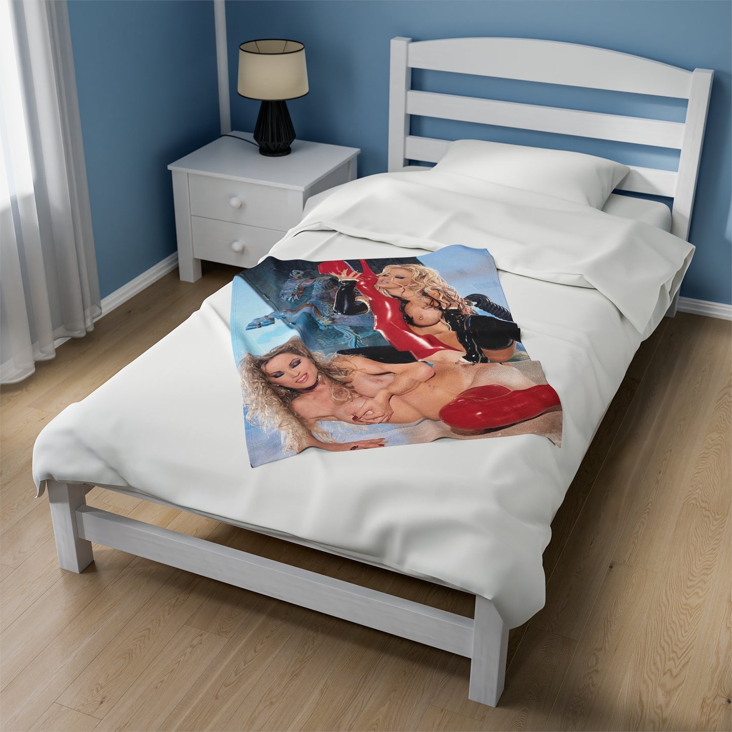 Velveteen Plush Blanket Jenna Jameson and Janine Lindenmulder