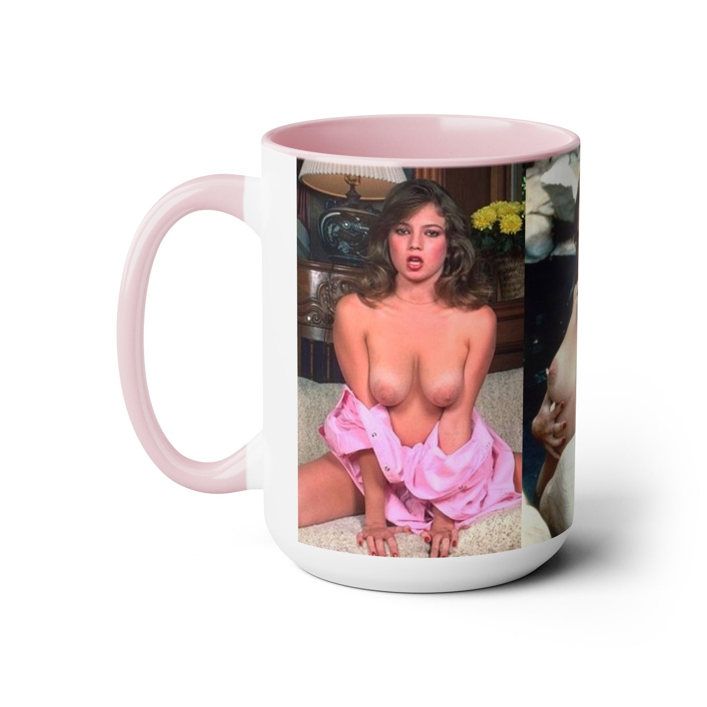 Two-Tone Coffee Mugs, 15oz Traci Lords Nude