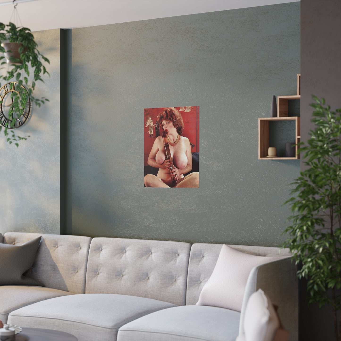 Satin Posters (210gsm) Retro Pornstar Lisa De Leeuw Nude