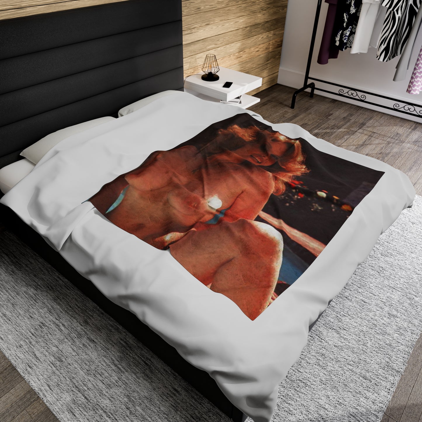 Velveteen Plush Blanket Retro Pornstar Lisa De Leeuw Nude