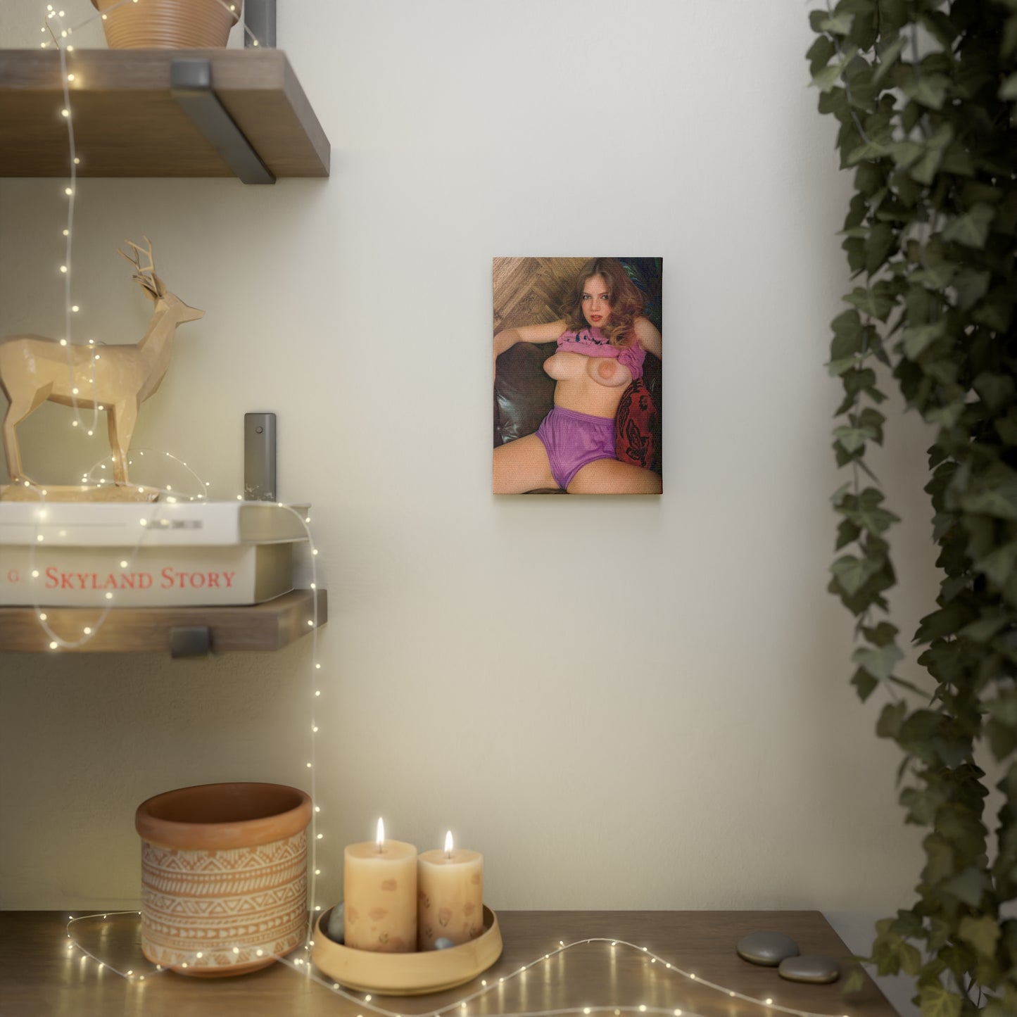 Canvas Photo Tile Retro Porn Star Traci