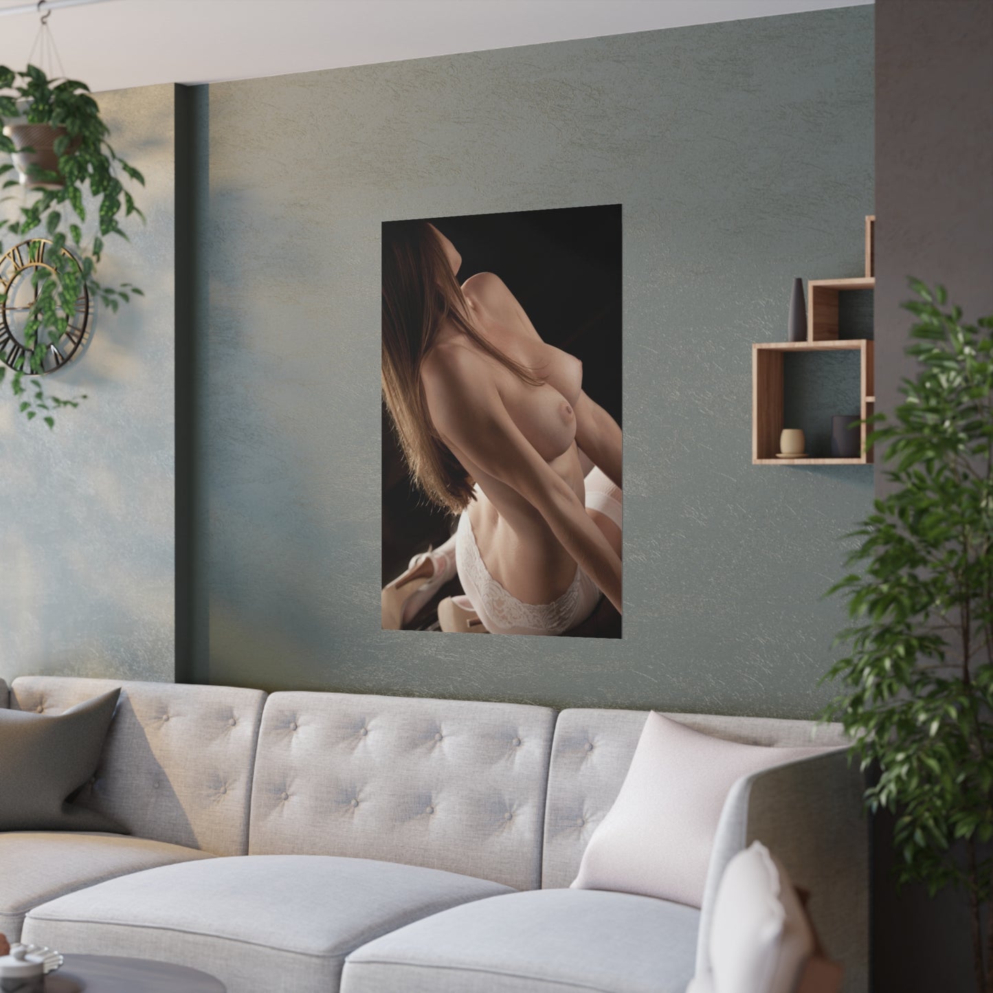 Satin Posters (210gsm) Nude Natural Babe