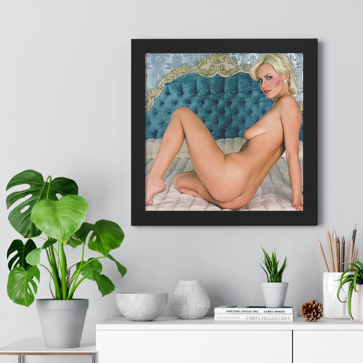 Framed Horizontal Poster Porn Star Seka Nude