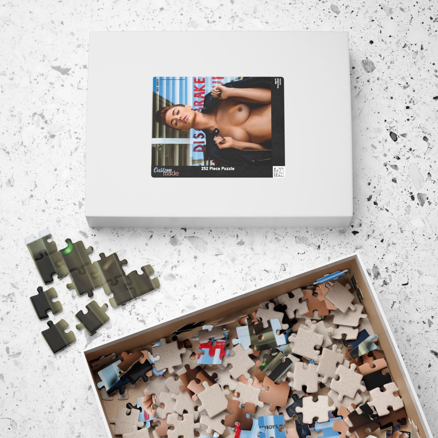 Puzzle (110, 252, 500, 1014-piece) Playboy Playmate March 2014 Britt Linn