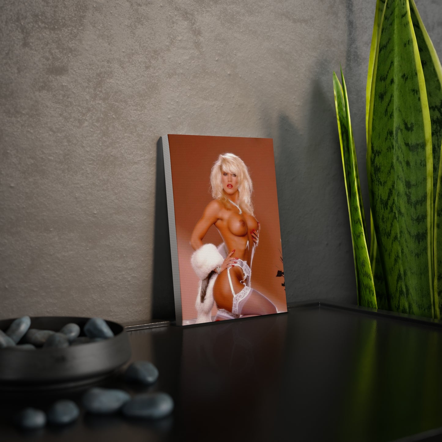 Canvas Photo Tile Retro 1980s Porn Star Amber Lynn