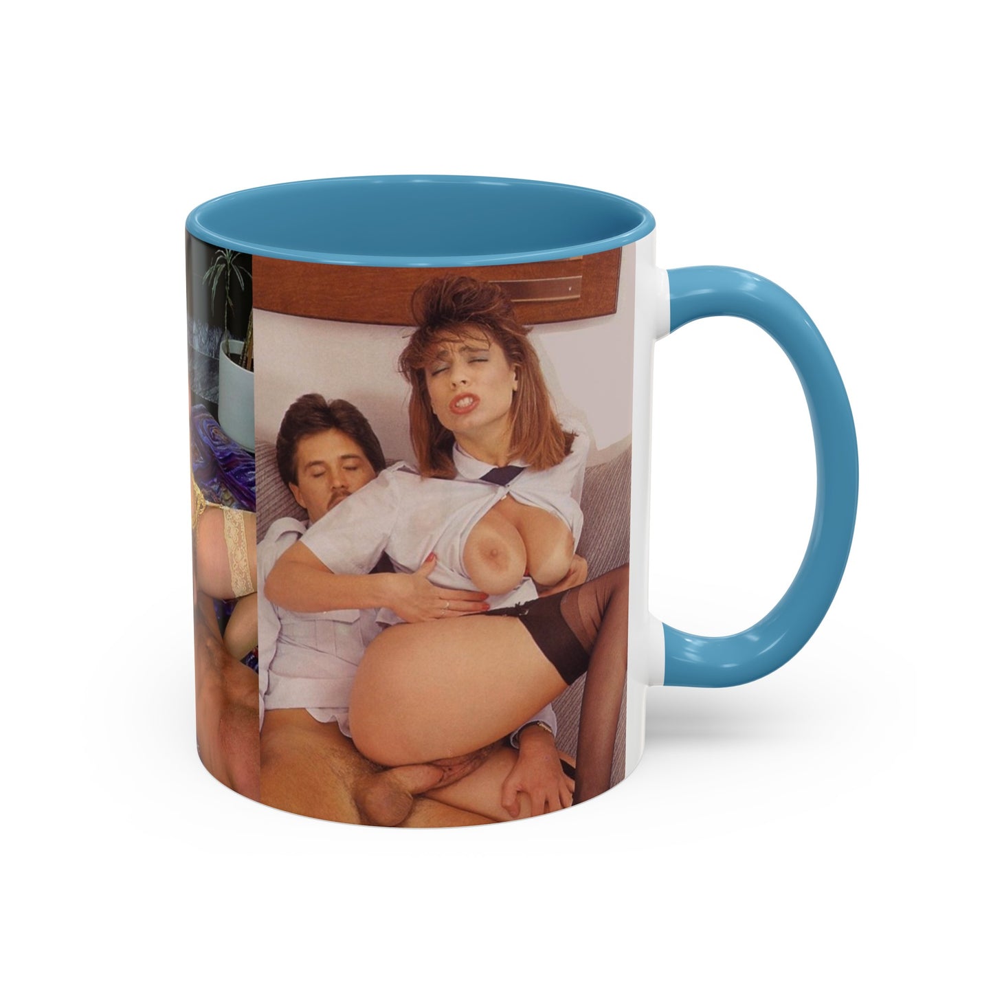 Accent Coffee Mug (11, 15oz) Retro Porn Porno Christy Canyon Fucking