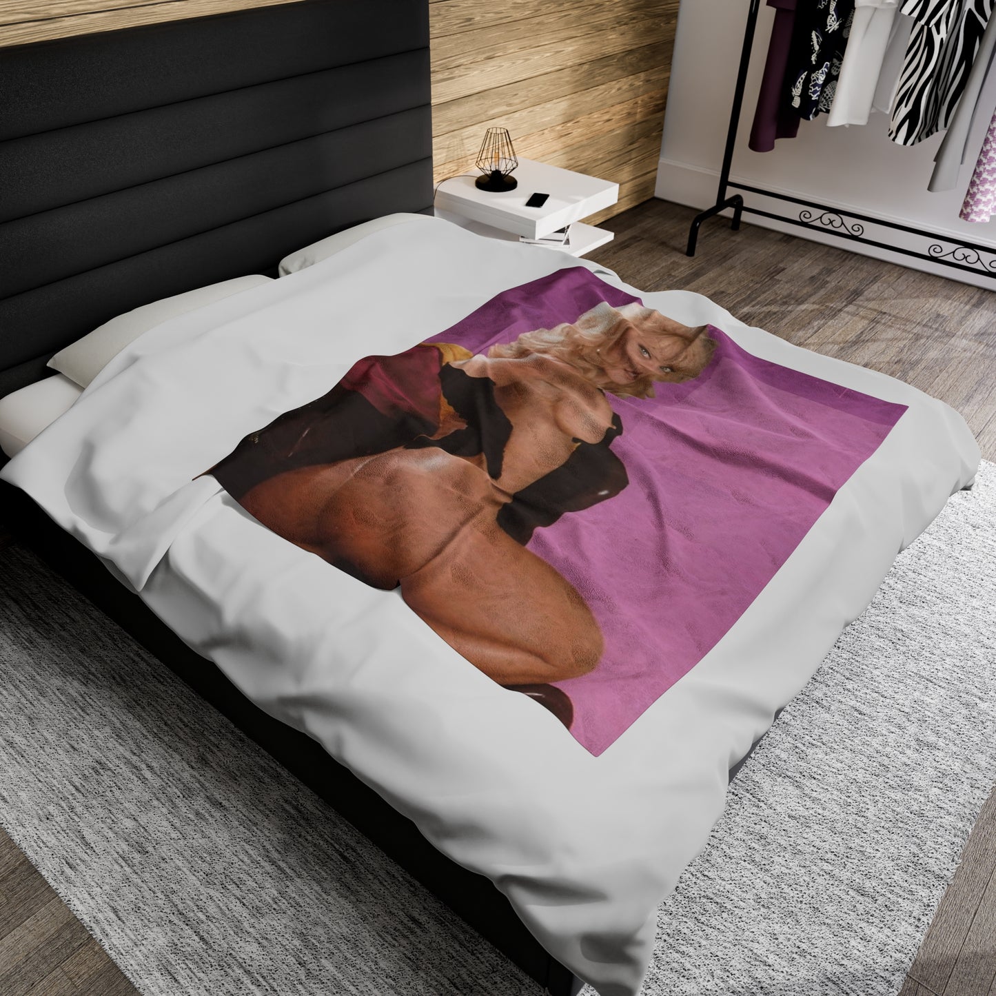 Velveteen Plush Blanket Porn Star Nina Hartley Nude