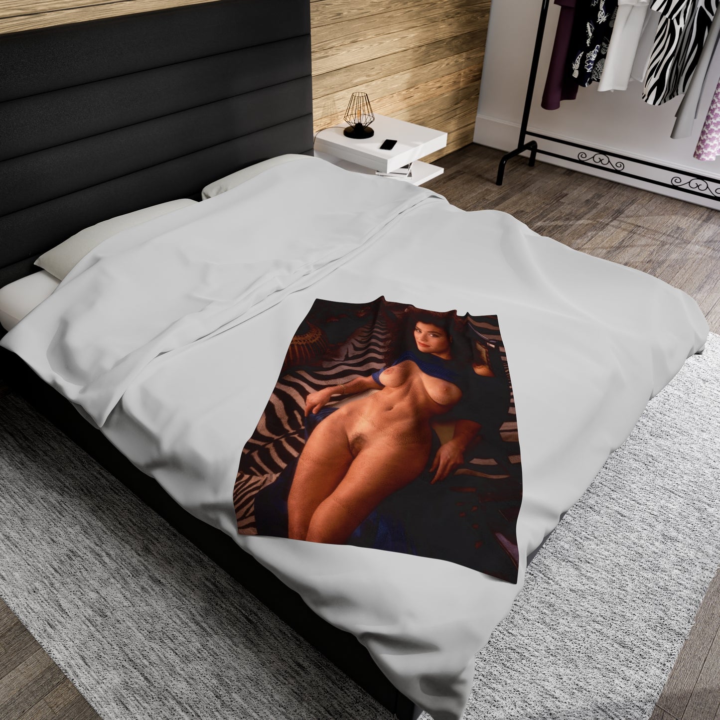 Velveteen Plush Blanket Playboy Playmate September 1991 Samantha Dorman