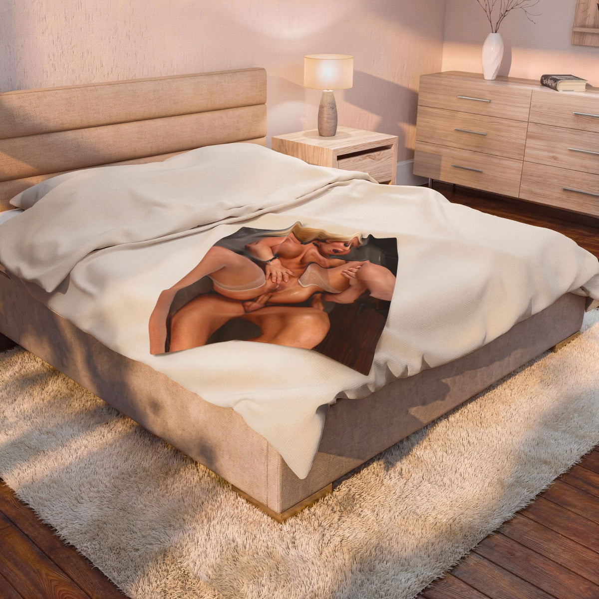 Velveteen Plush Blanket Alura Jensen Nude