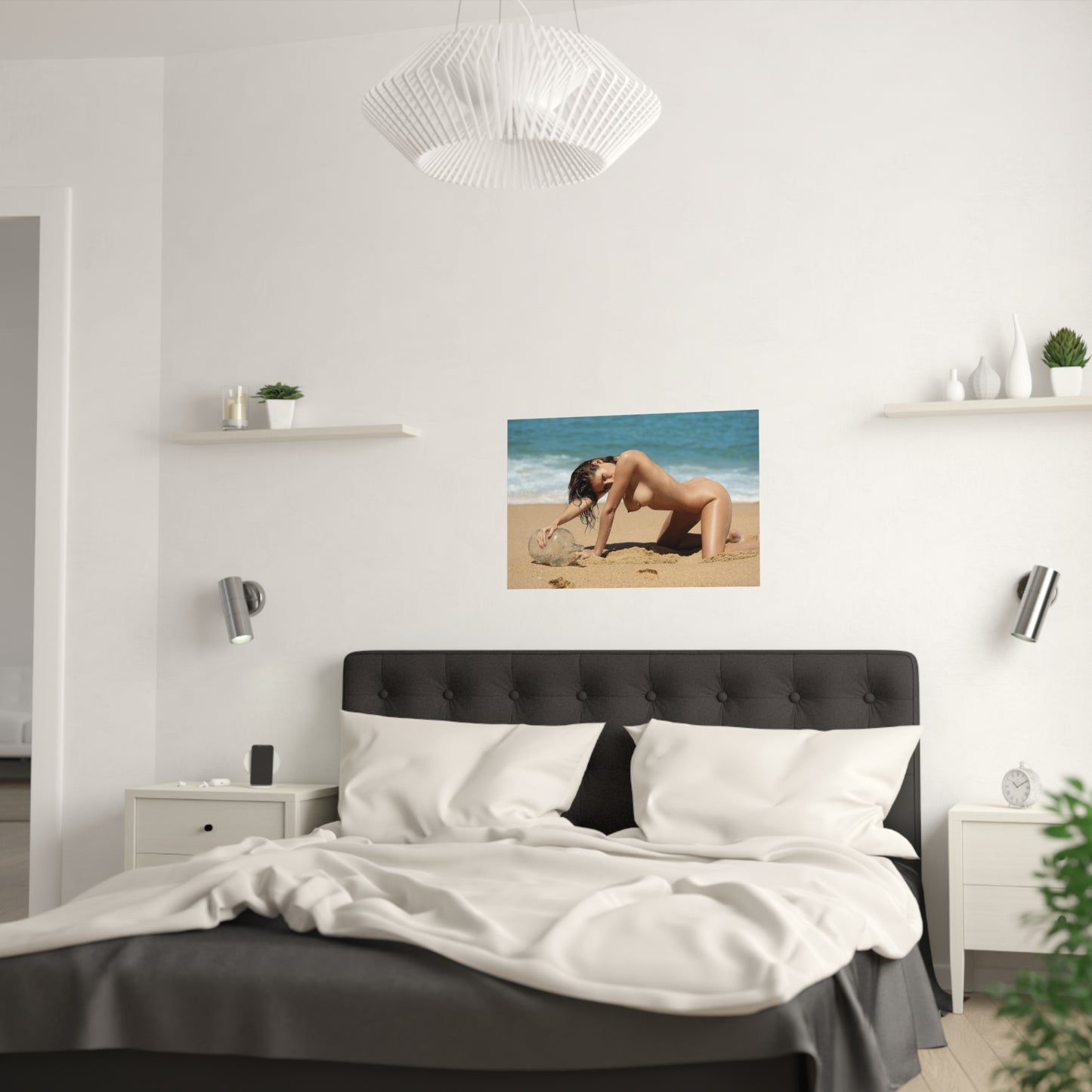 Satin Posters (210gsm) Naked on the Beach