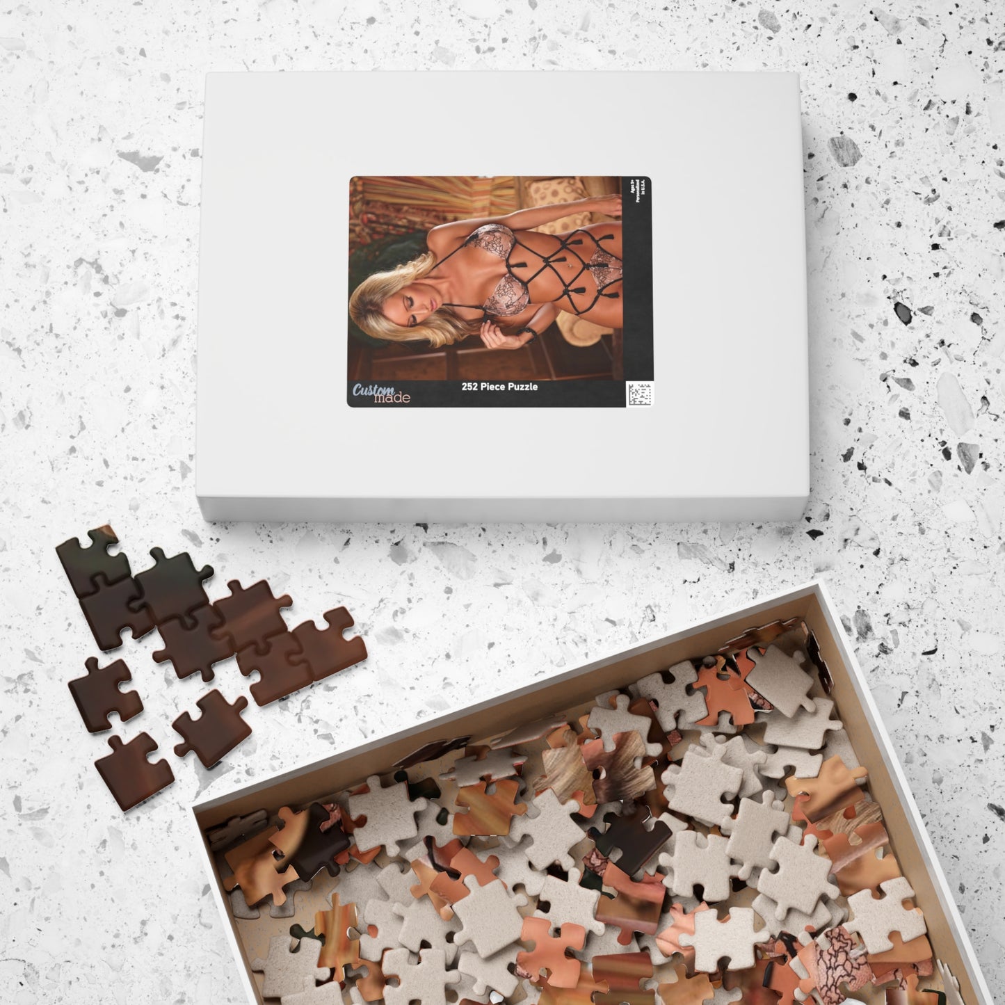 Puzzle (110, 252, 520, 1014-piece) Hot Blonde Lingerie