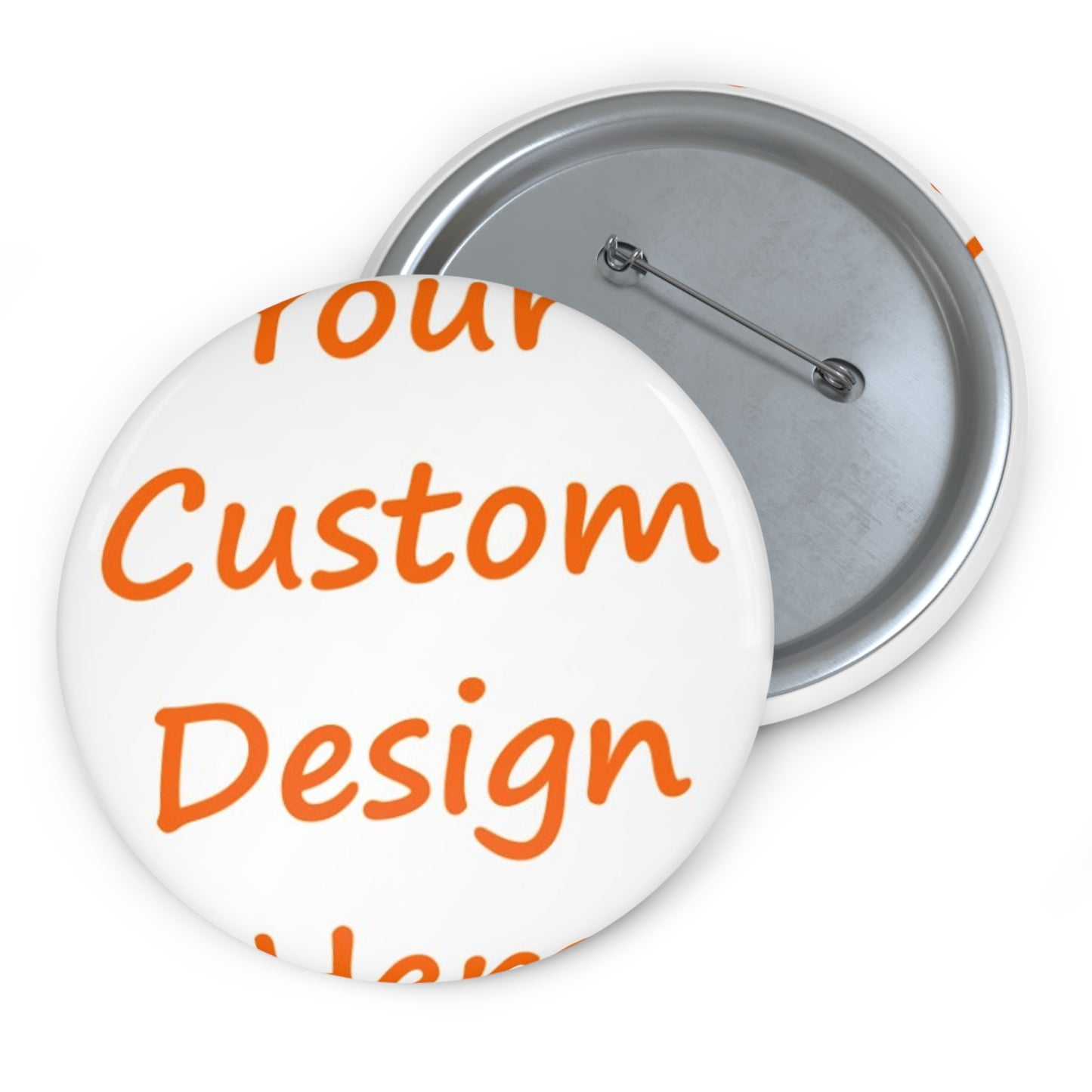 Custom Pin Buttons Custom Purchase & Message Artwork! No Limits!