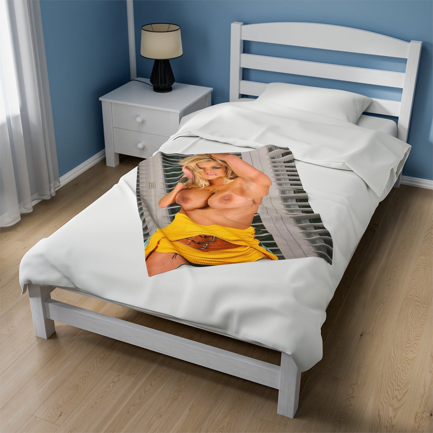 Velveteen Plush Blanket Adult Star Shyla Stylez Nude