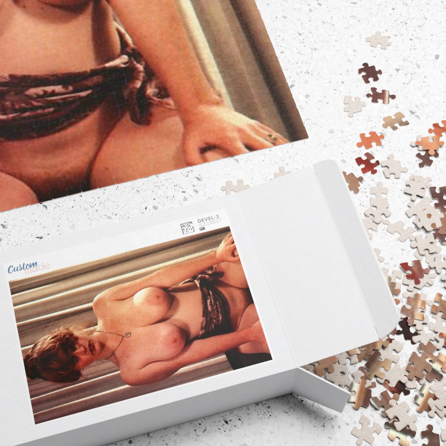 Puzzle (110, 252, 500, 1014-piece) Retro Pornstar Lisa De Leeuw Nude
