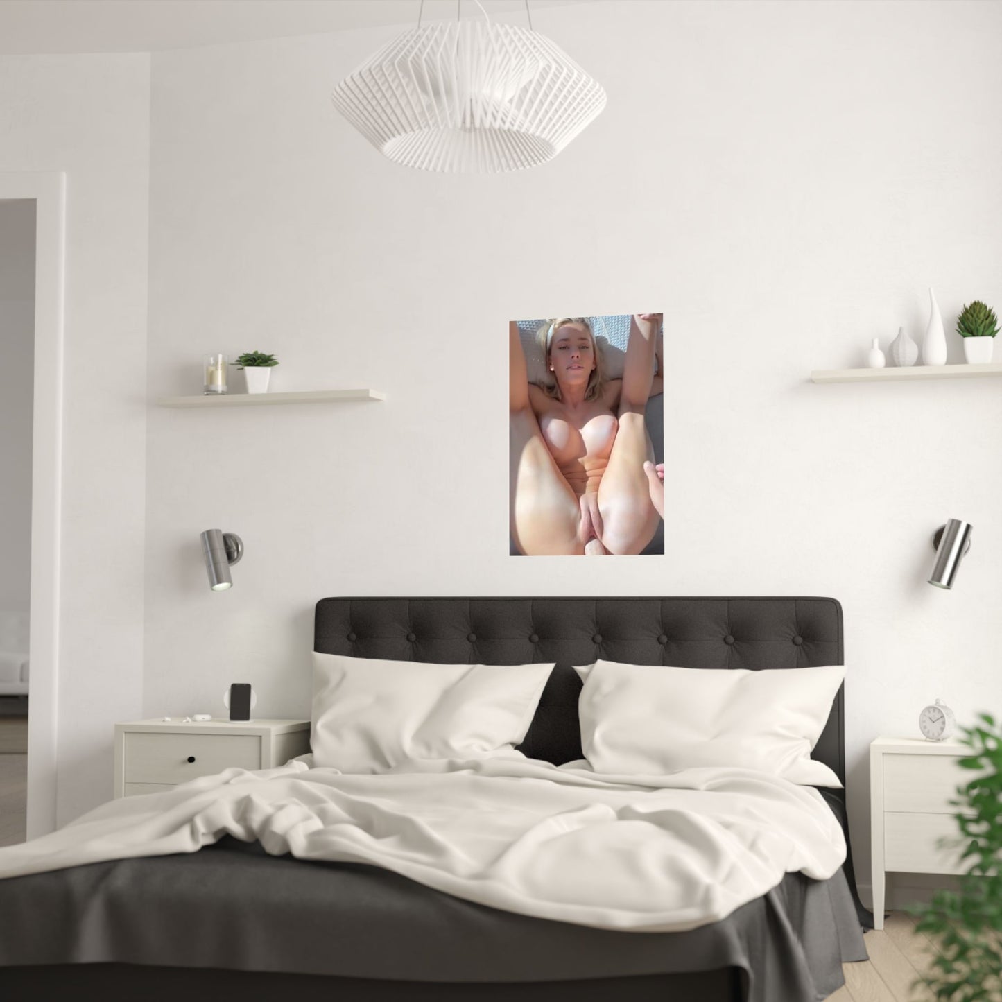 Satin Posters (210gsm) Blonde Teen Getting Plowed