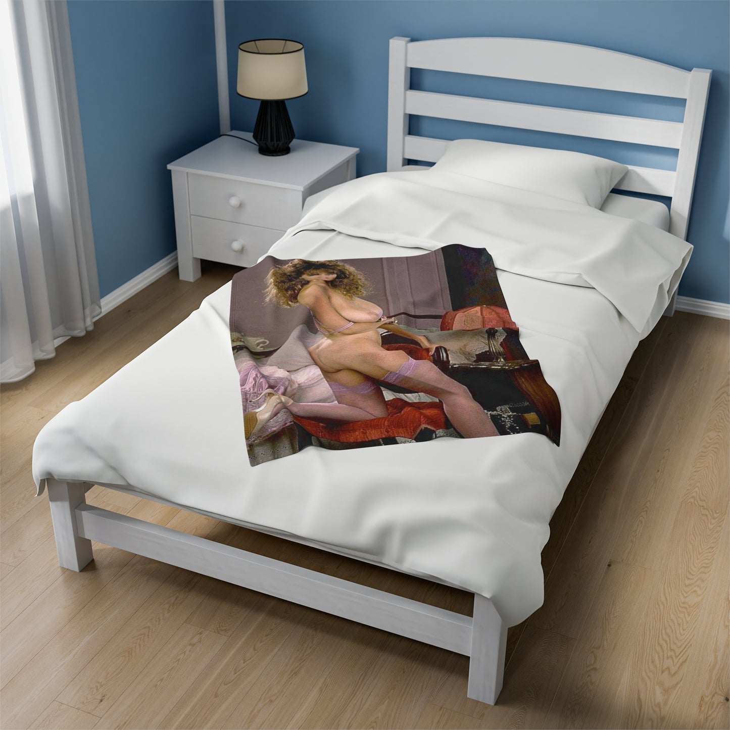 Velveteen Plush Blanket Porn Star Christy Canyon Nude