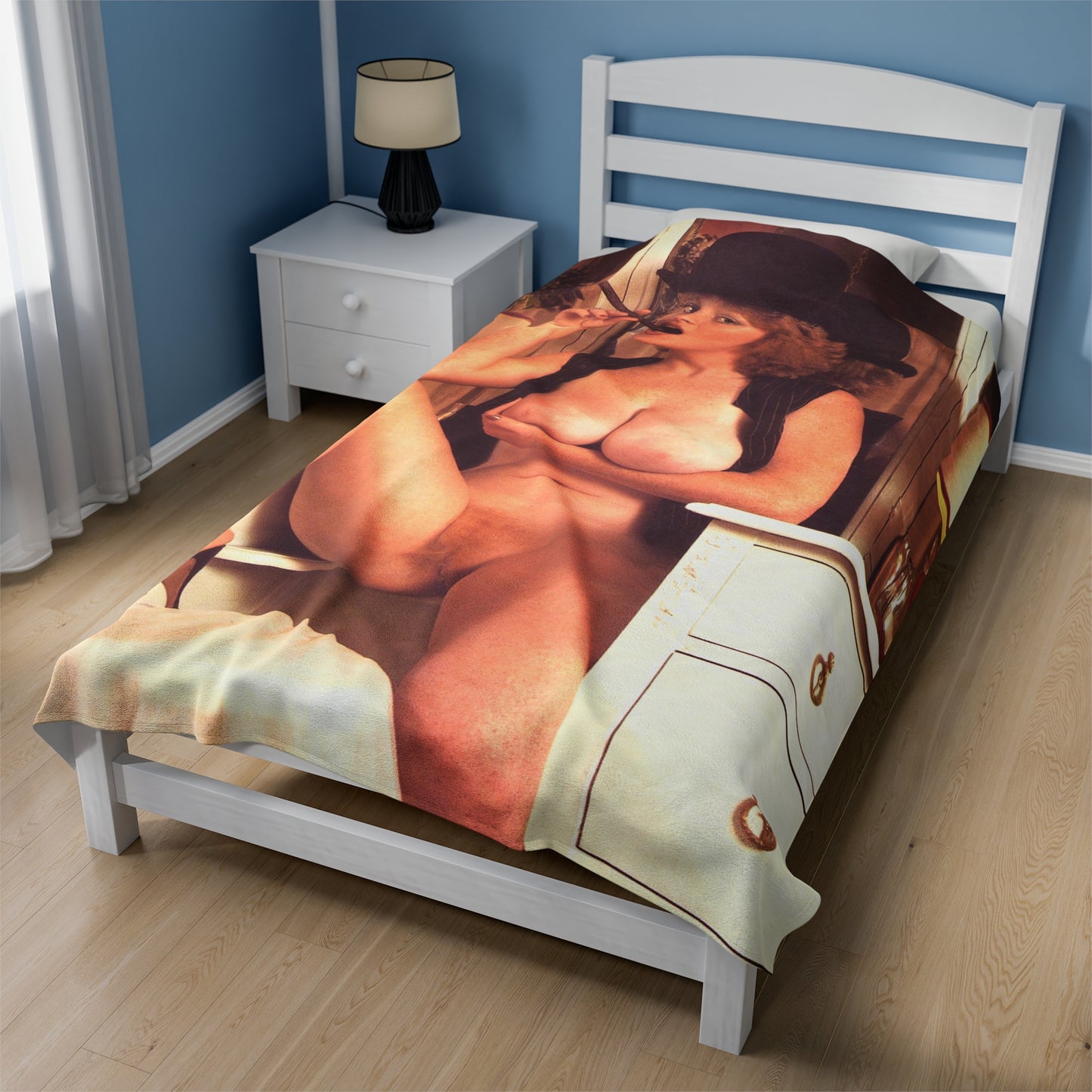 Velveteen Plush Blanket Retro Pornstar Lisa De Leeuw Nude