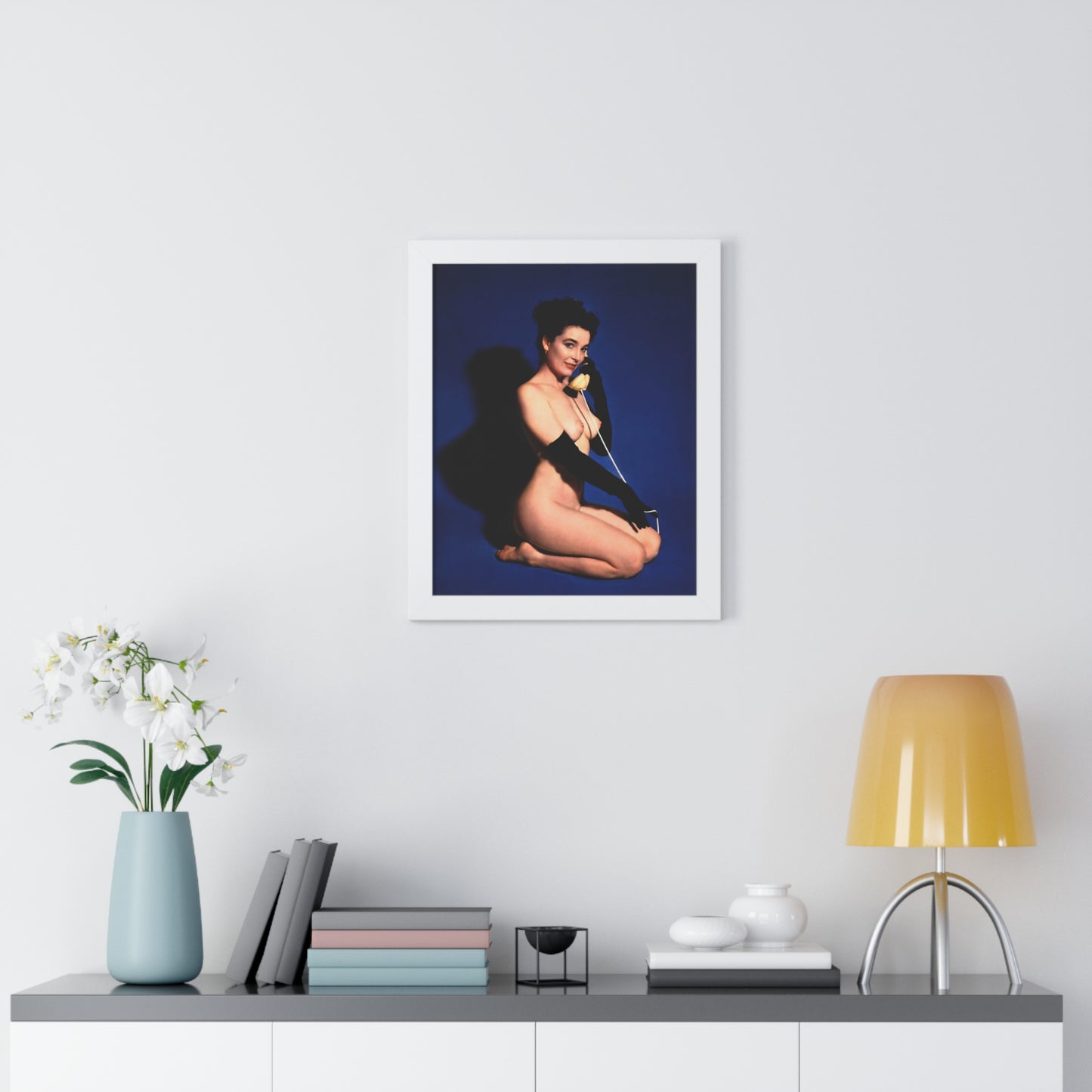 Framed Vertical Poster Playboy Playmate June 1954 Margie Harrison