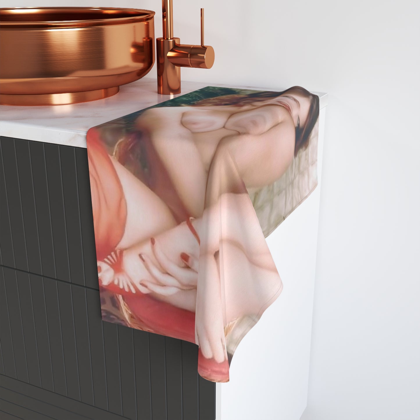 Hand Towel Retro 80s Adult Star Nude