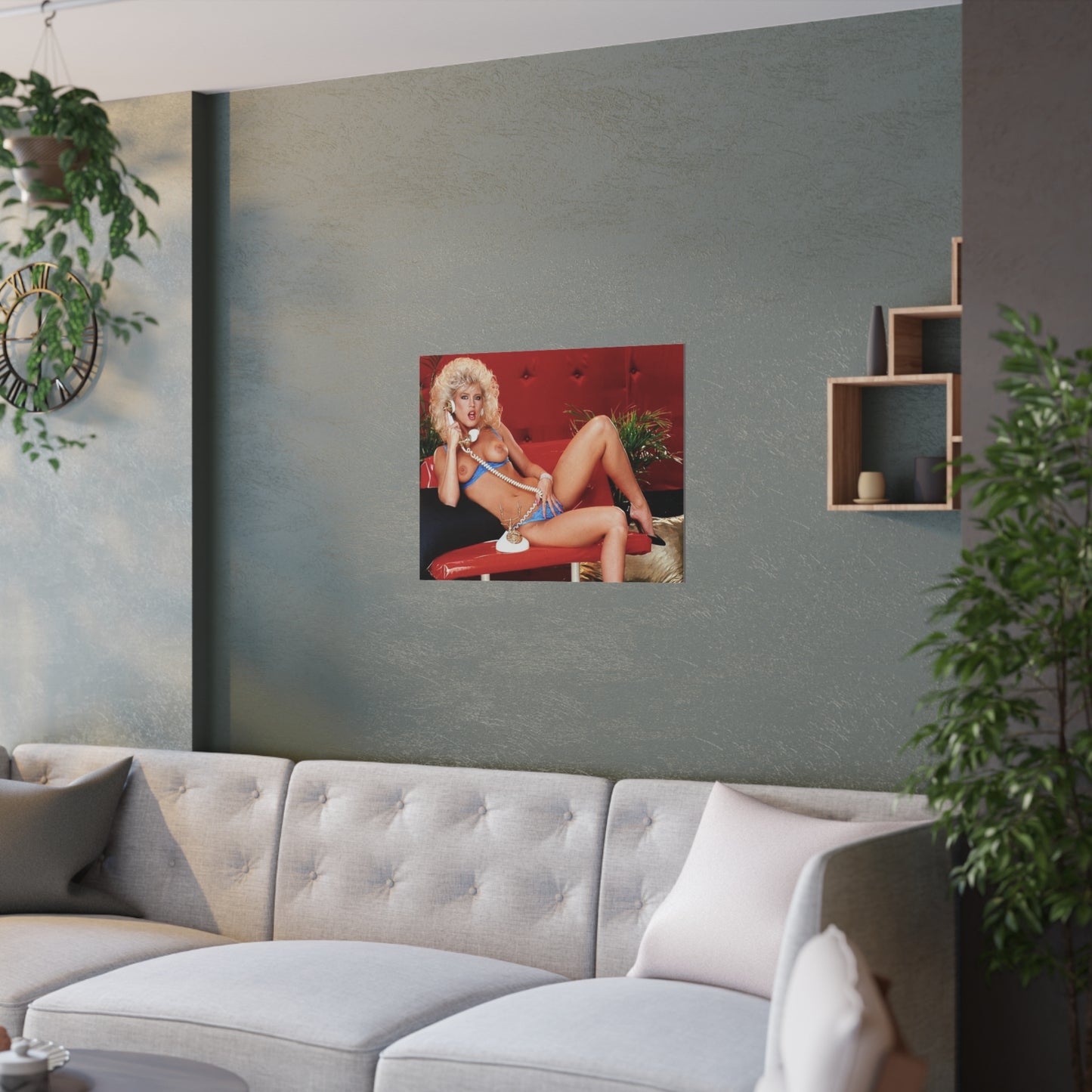 Satin Posters (210gsm) Retro 1980s Porn Star Amber Lynn