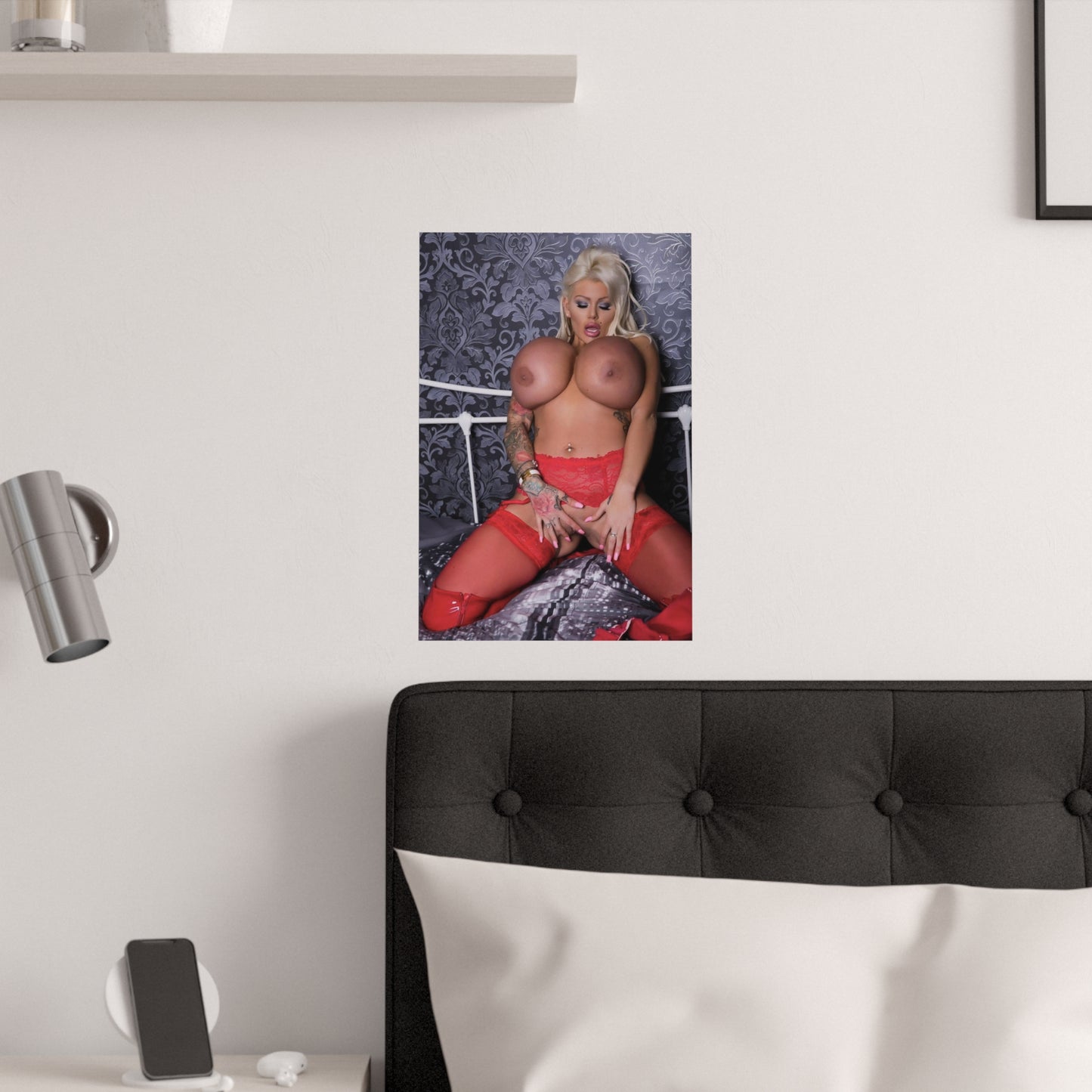 Satin Posters (210gsm) Busty Candy Charms Nude