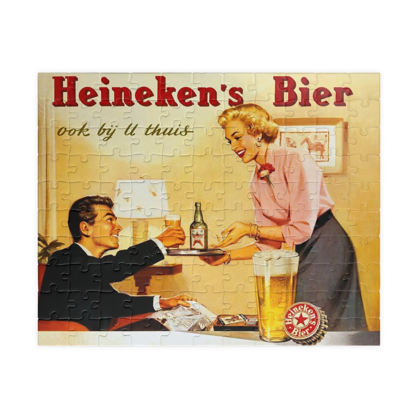 Puzzle (110, 252, 520, 1014-piece) Retro Beer Advertisement Heineken