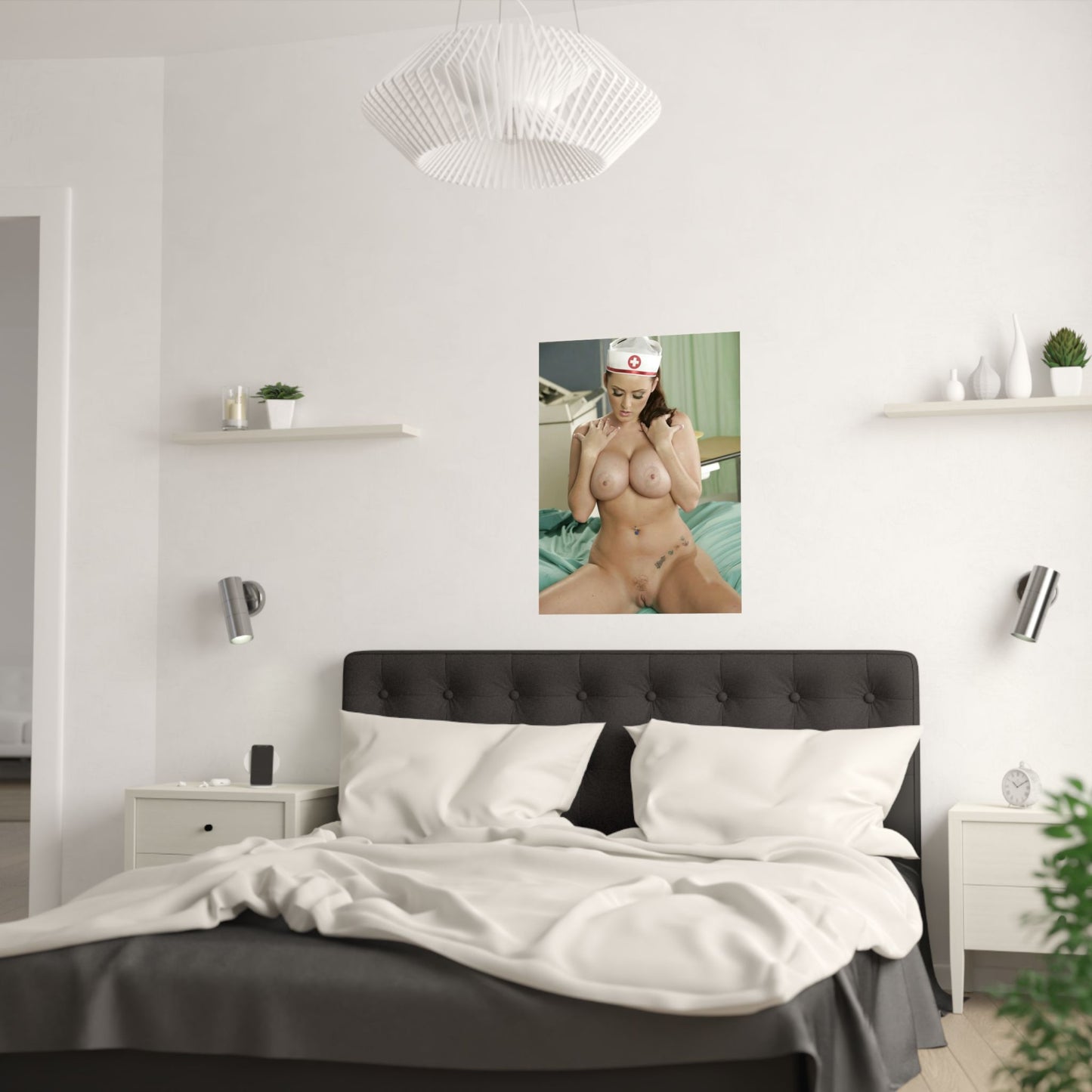 Satin Posters (210gsm) Nurse Sophie Dee Nude